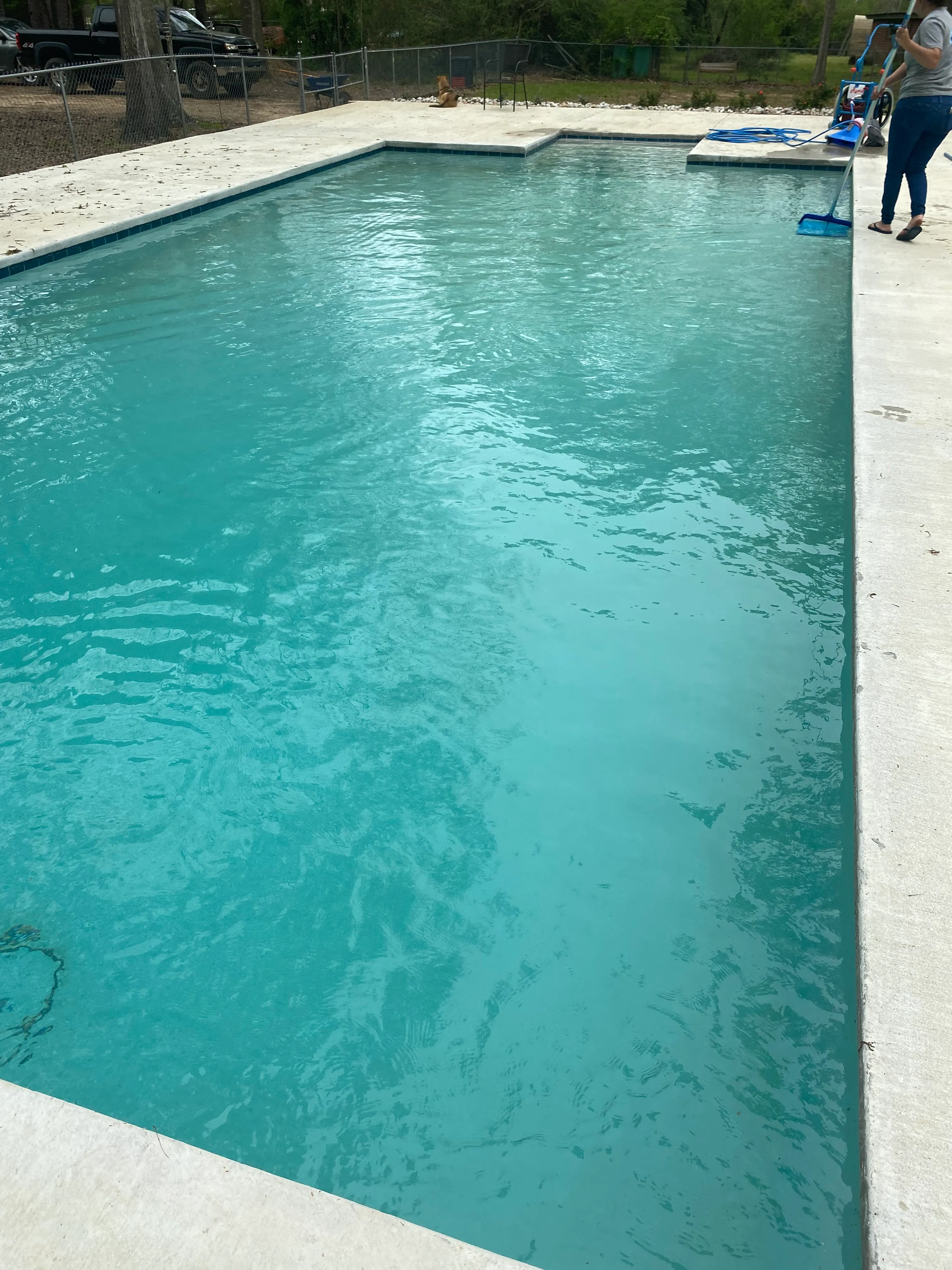 a clean pool